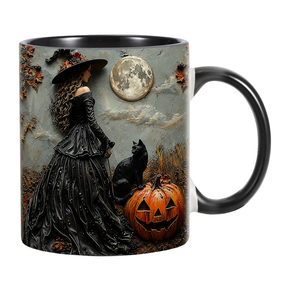 Coffee Tea Festival - Caneca de Cerâmica de Feiticeiro Abóbora
