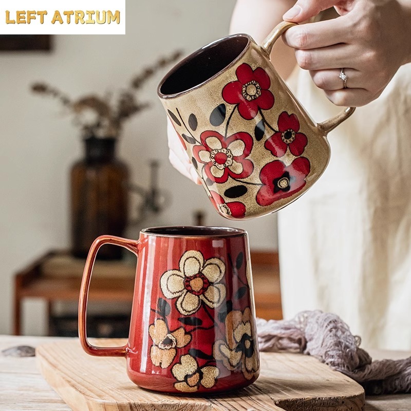 Tea Coffee Utensils - Caneca de Cerâmica com Desenho de