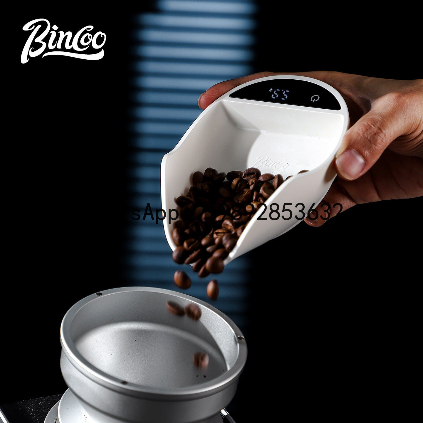 Coffee Tea Display - Balança eletrônica XL para café, com