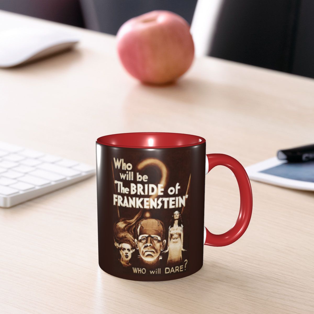 Coffee Tea Poster - Caneca de cerâmica engraçada com estampa