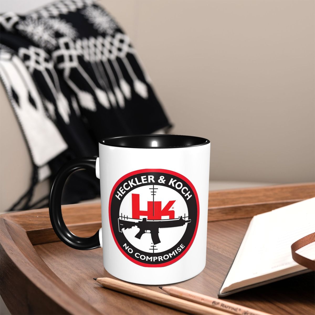 Coffee Tea Hk - Caneca com logotipo Heckler Koch Hk,