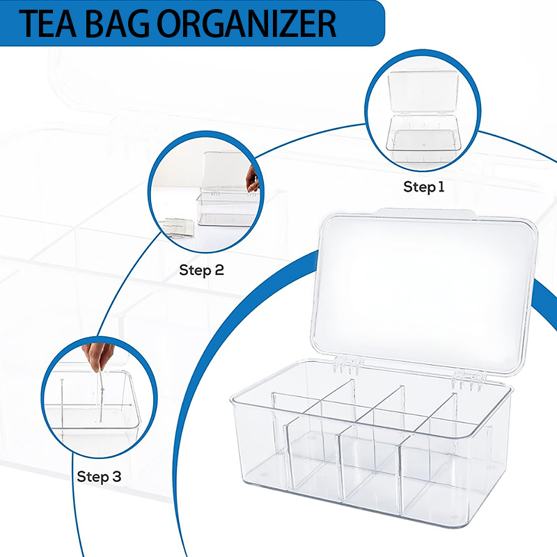 Organizador de mesa com compar - Coffee Tea Display avaliação e preço