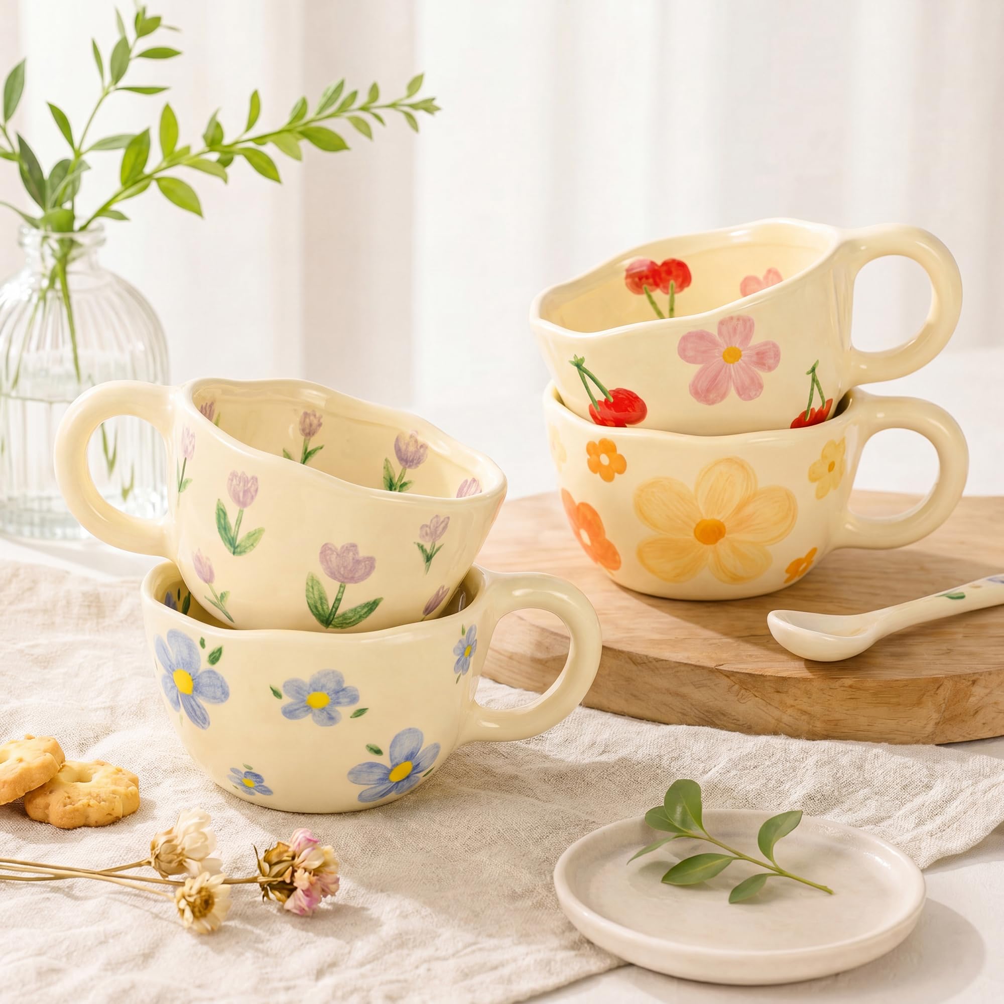 Conjunto de 4 Canecas de Café  - Coffee Tea Love avaliação e preço