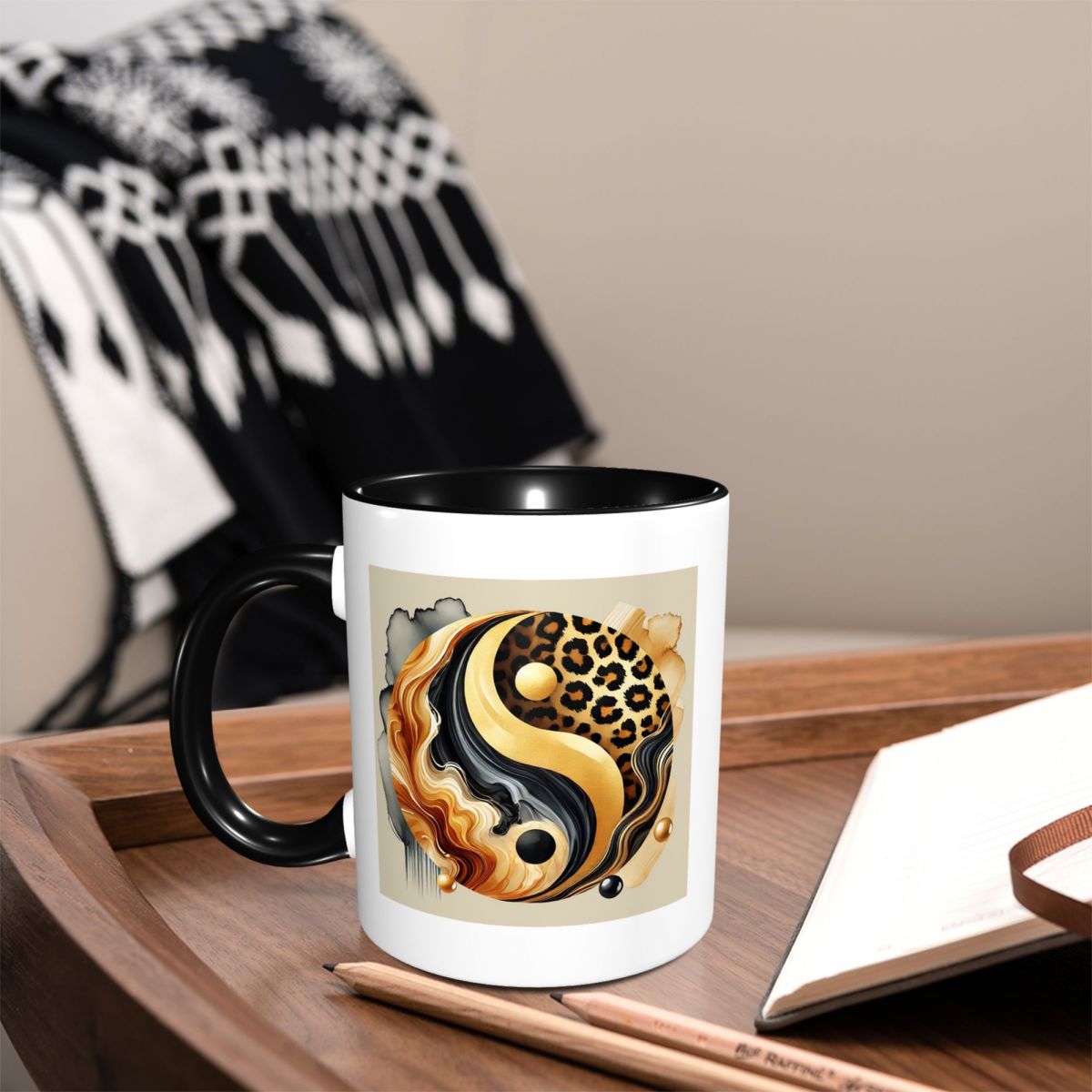 Caneca de Cerâmica Divertida c - Coffee Tea Yin Yang avaliação e preço