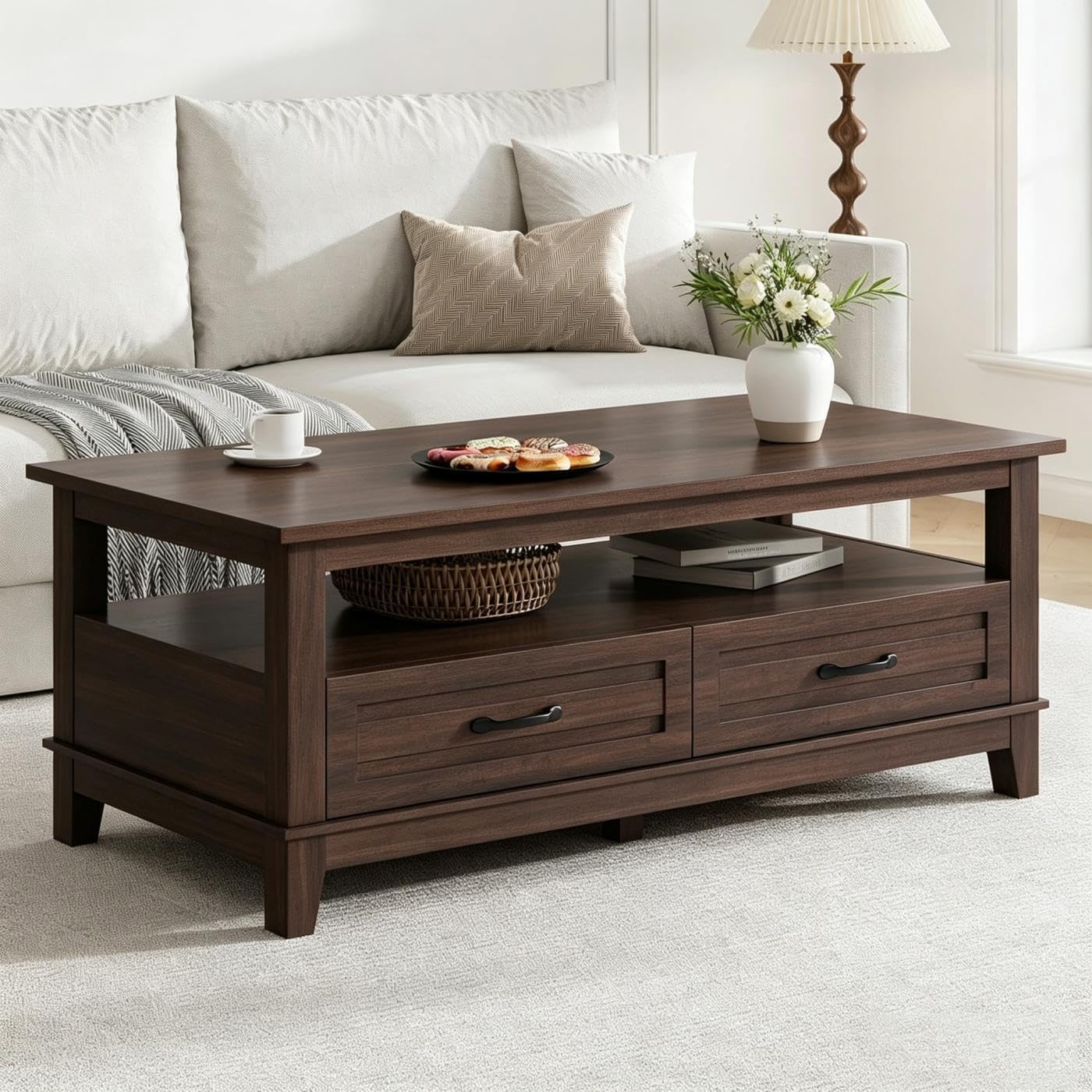 Mesa de Centro Estilo Fazenda  - Coffee Tea Display avaliação e preço