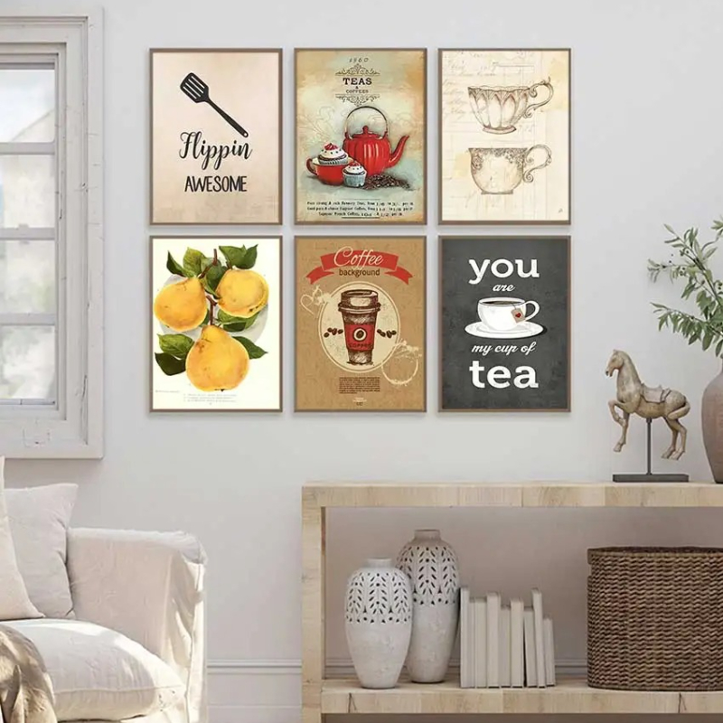 Pôsteres e Impressões Vintage  - Coffee Tea Poster avaliação e preço