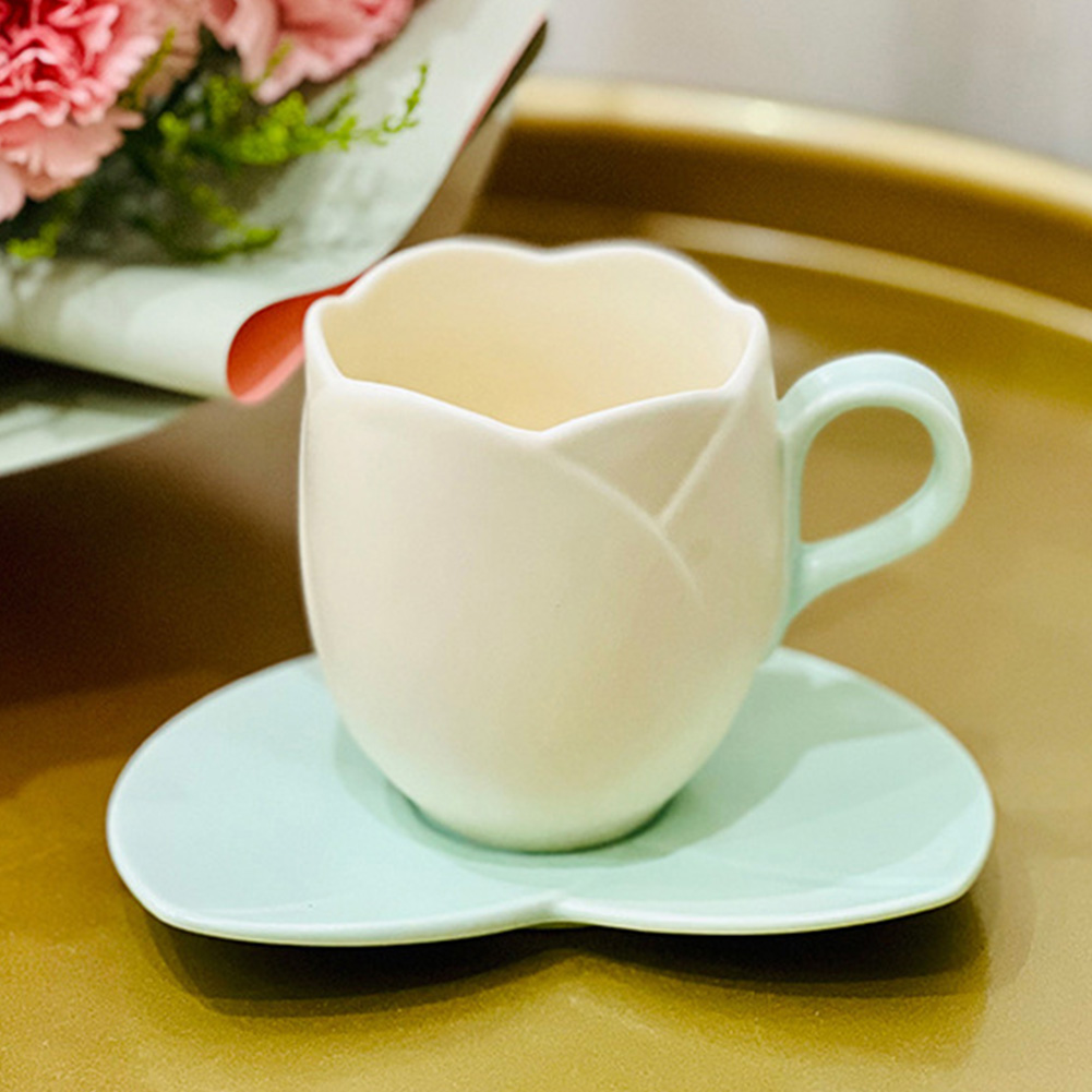 Xícara de Café Tulipa com Pire - Coffee Tea Love avaliação e preço
