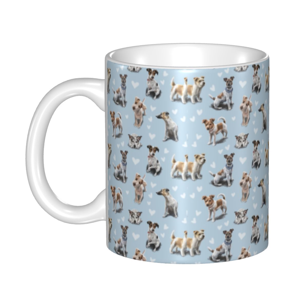 Caneca de amor de cachorro Jac - Coffee Tea Love avaliação e preço