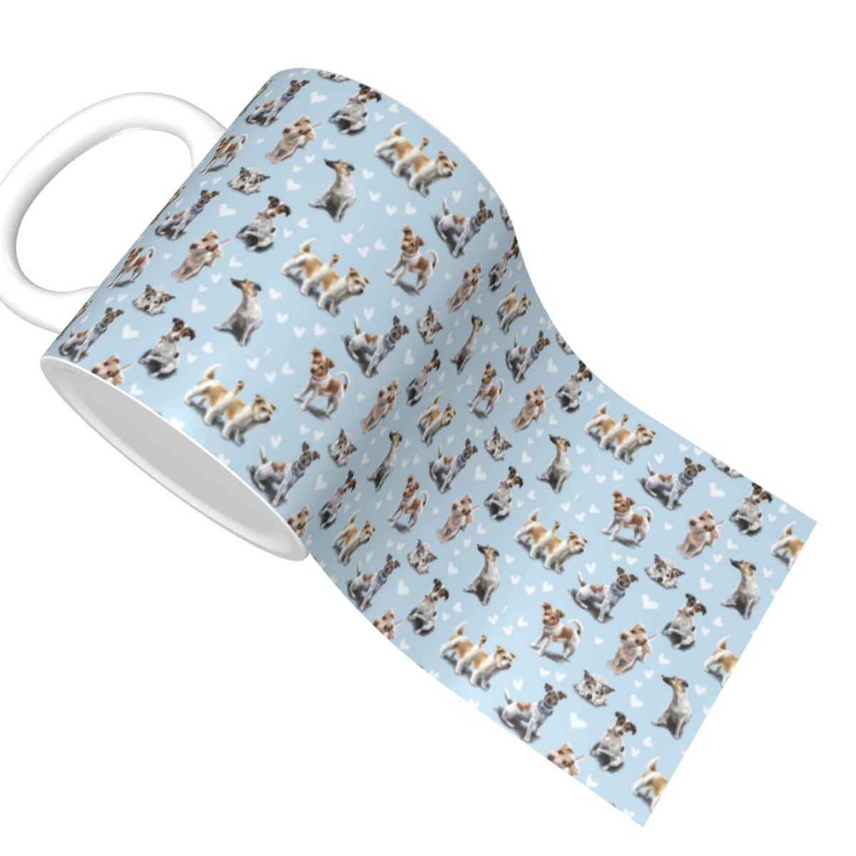 Caneca de amor de cachorro Jac - Coffee Tea Love avaliação e preço