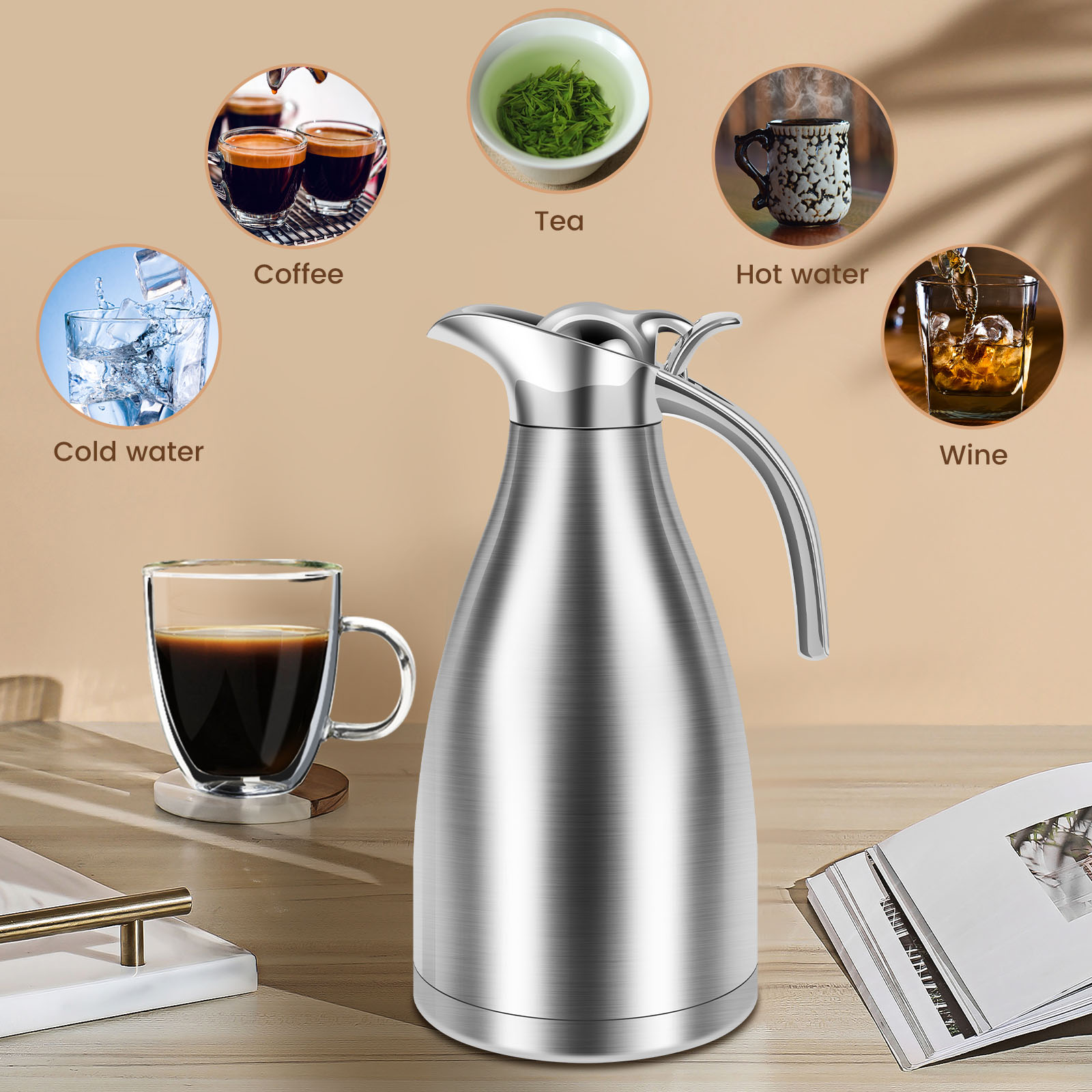 Chaleira térmica de cozinha 20 - Coffee Tea Water Heater avaliação e preço