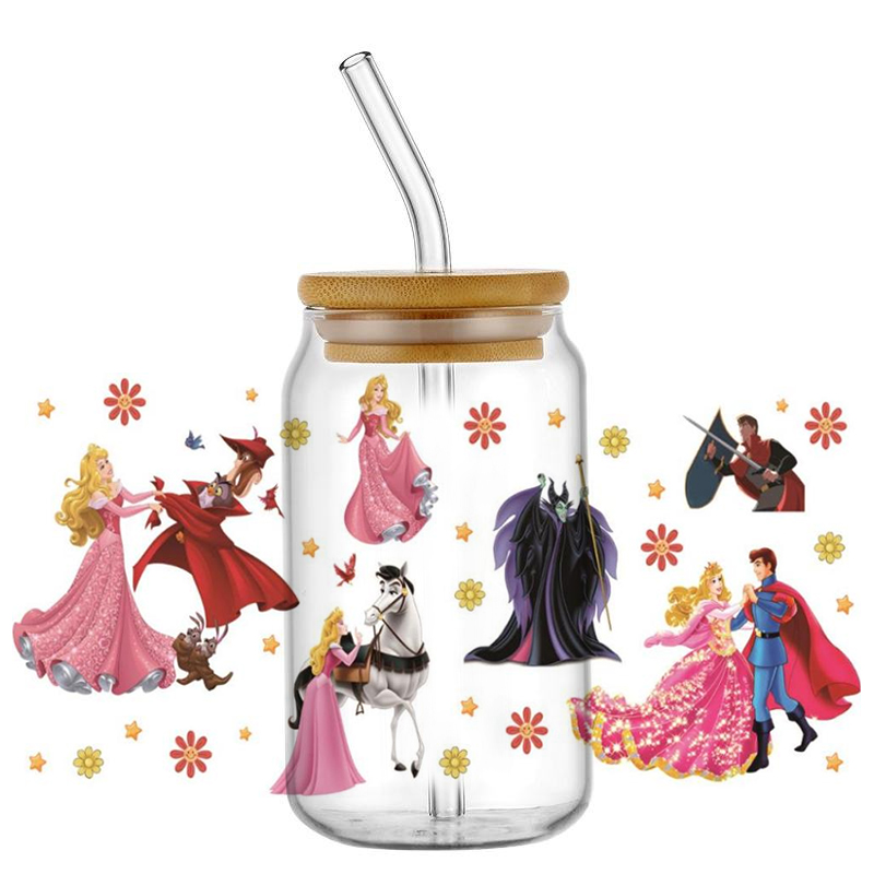 Adesivos UV DTF com design de  - Coffee And Tea Glass avaliação e preço