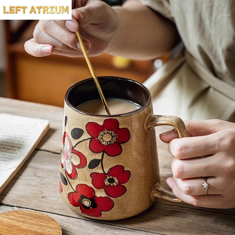 Caneca de Cerâmica com Desenho - Tea Coffee Utensils avaliação e preço
