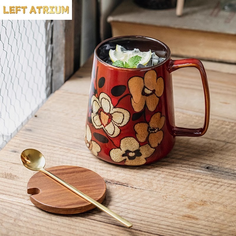 Caneca de Cerâmica com Desenho - Tea Coffee Utensils avaliação e preço