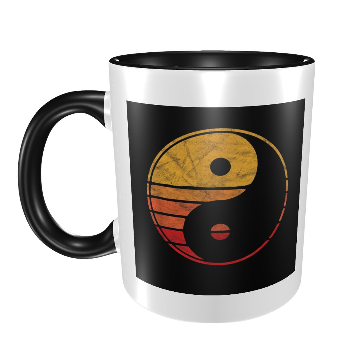 Humor vintage yin yang 80's mi - Coffee Tea Yin Yang avaliação e preço