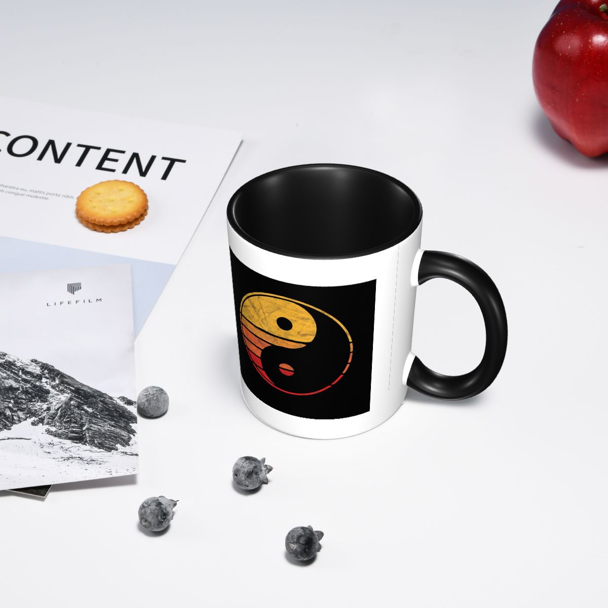 Humor vintage yin yang 80's mi - Coffee Tea Yin Yang avaliação e preço