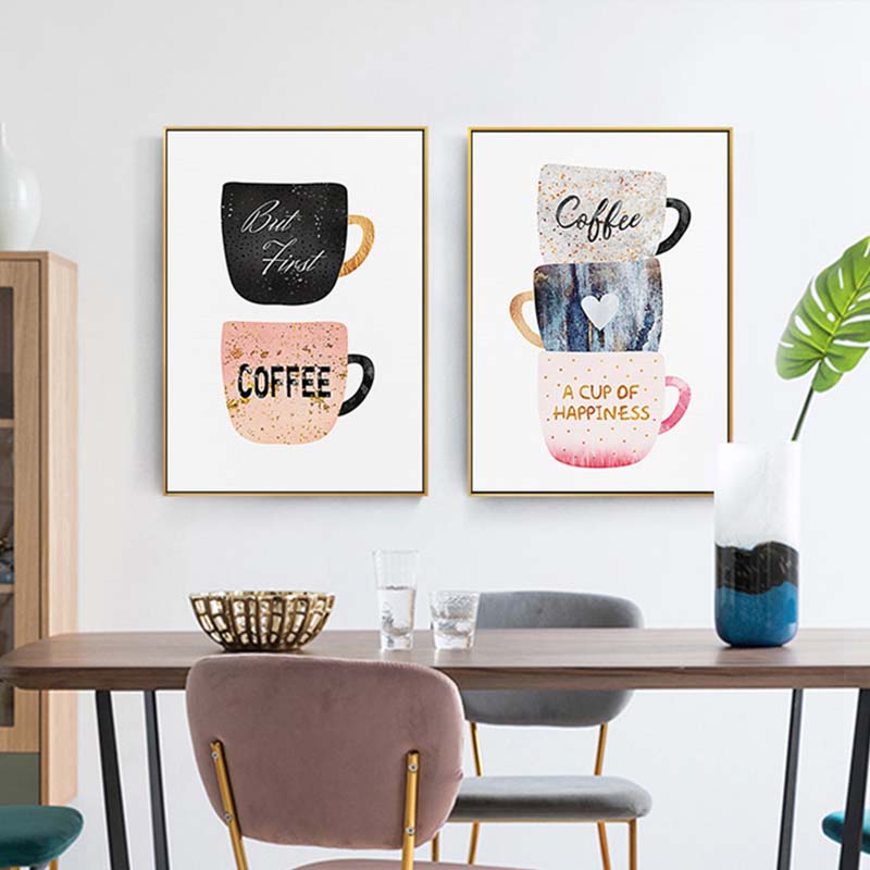 Nordic xícara de café creme ch - Coffee Tea Poster avaliação e preço