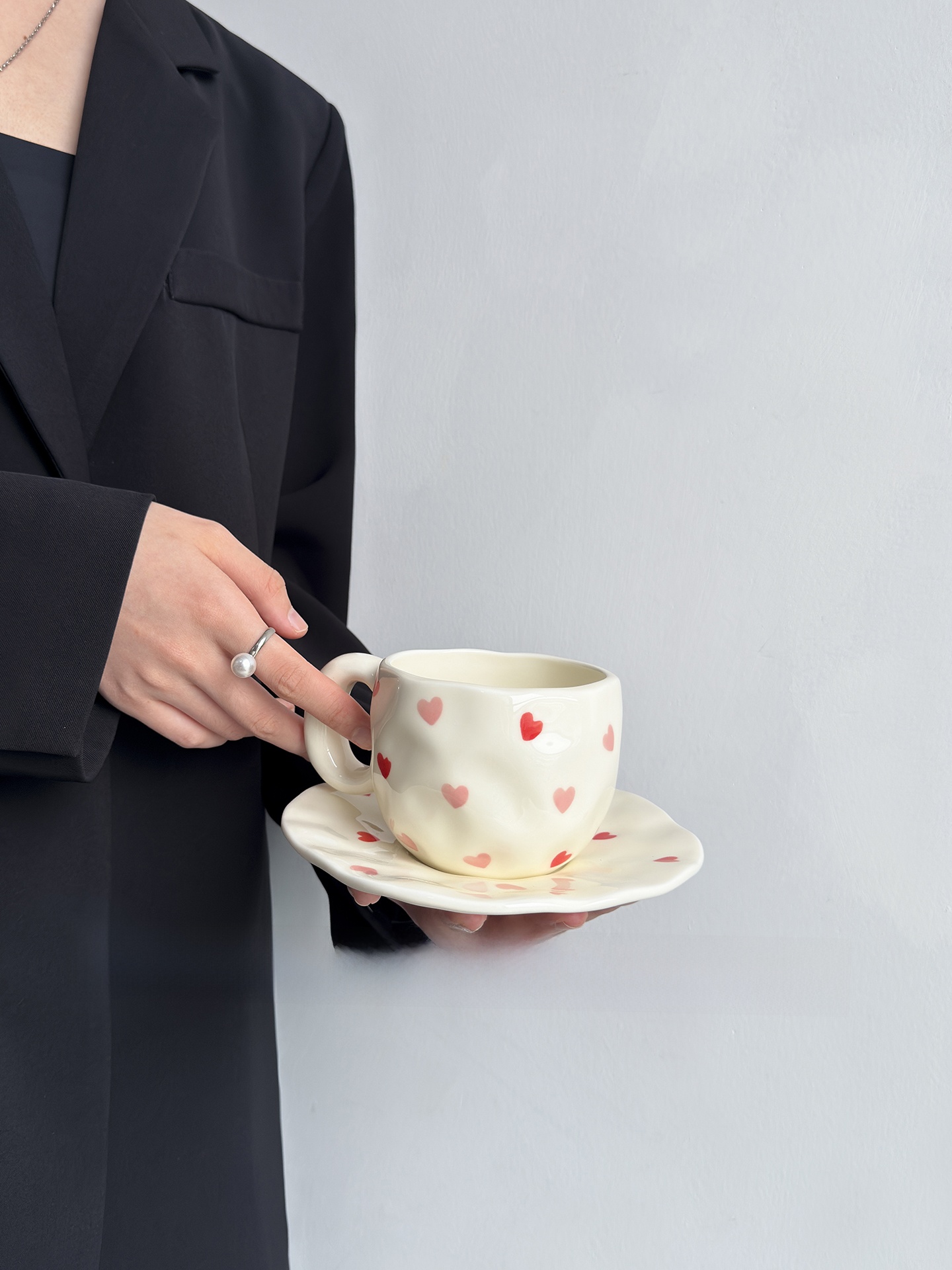 Conjunto de xícara e prato de  - Coffee Tea Love avaliação e preço
