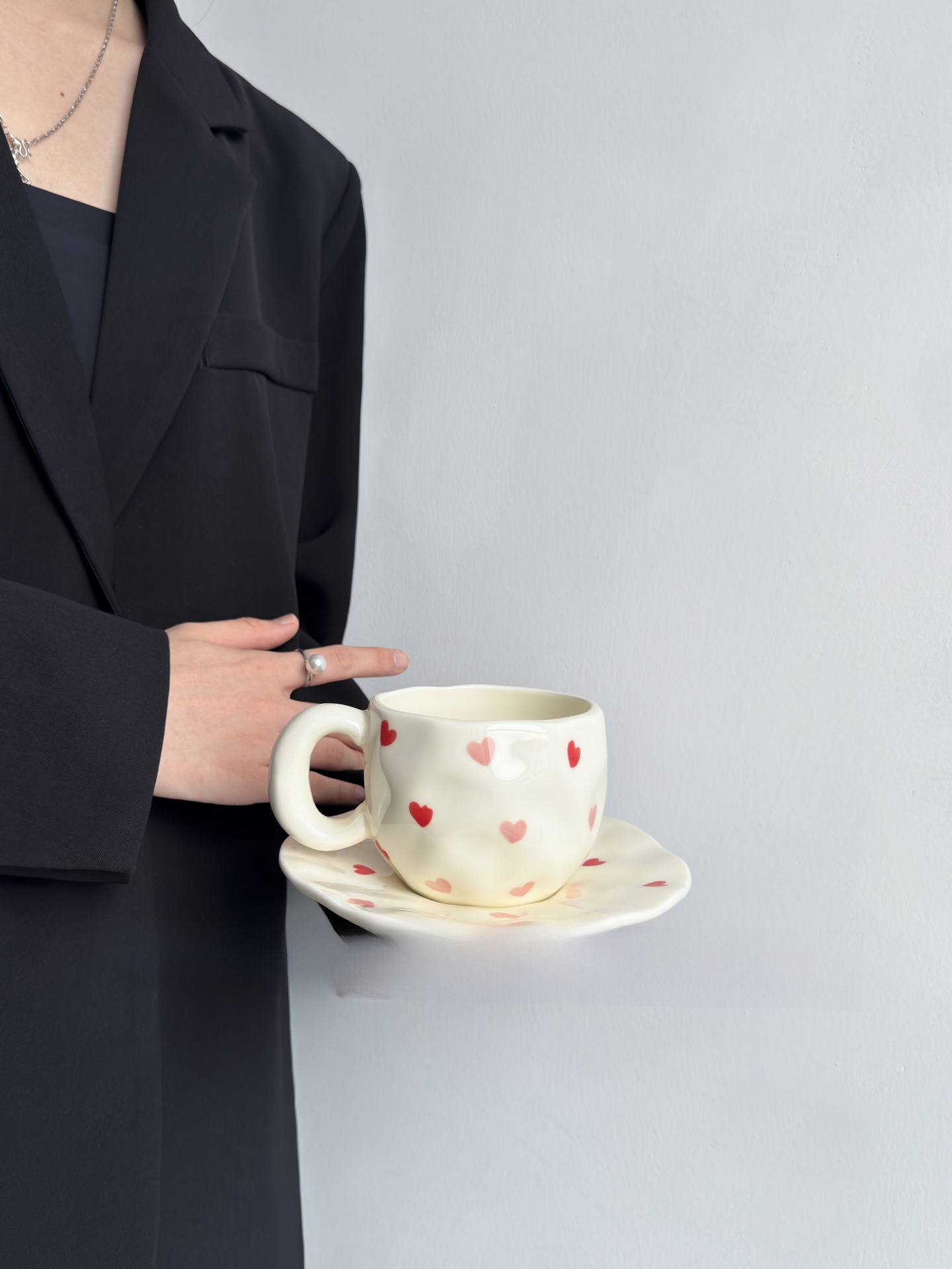Conjunto de xícara e prato de  - Coffee Tea Love avaliação e preço