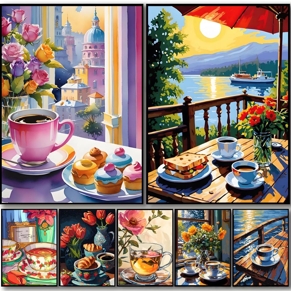 Pôster de arte delicada e acon - Coffee Tea Poster avaliação e preço