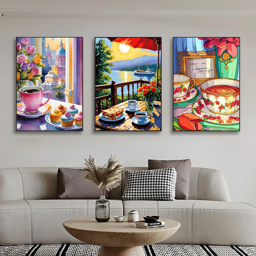 Pôster de arte delicada e acon - Coffee Tea Poster avaliação e preço