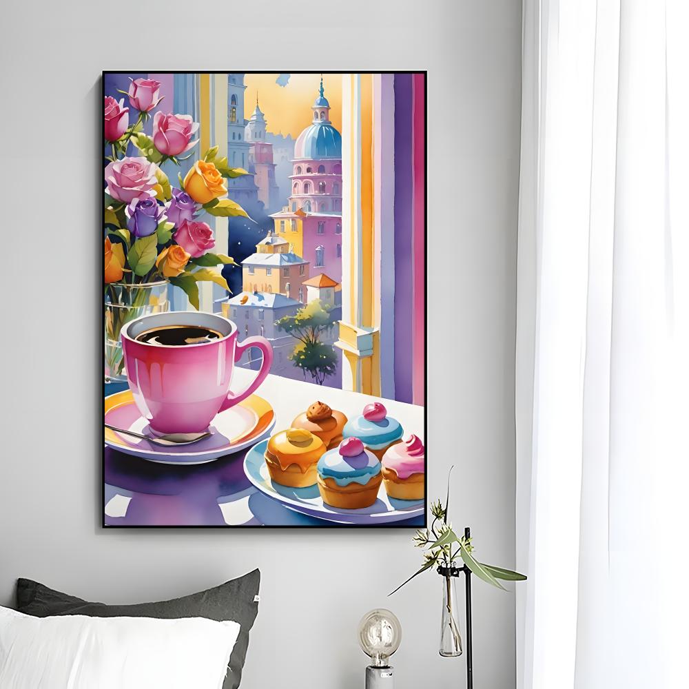 Pôster de arte delicada e acon - Coffee Tea Poster avaliação e preço
