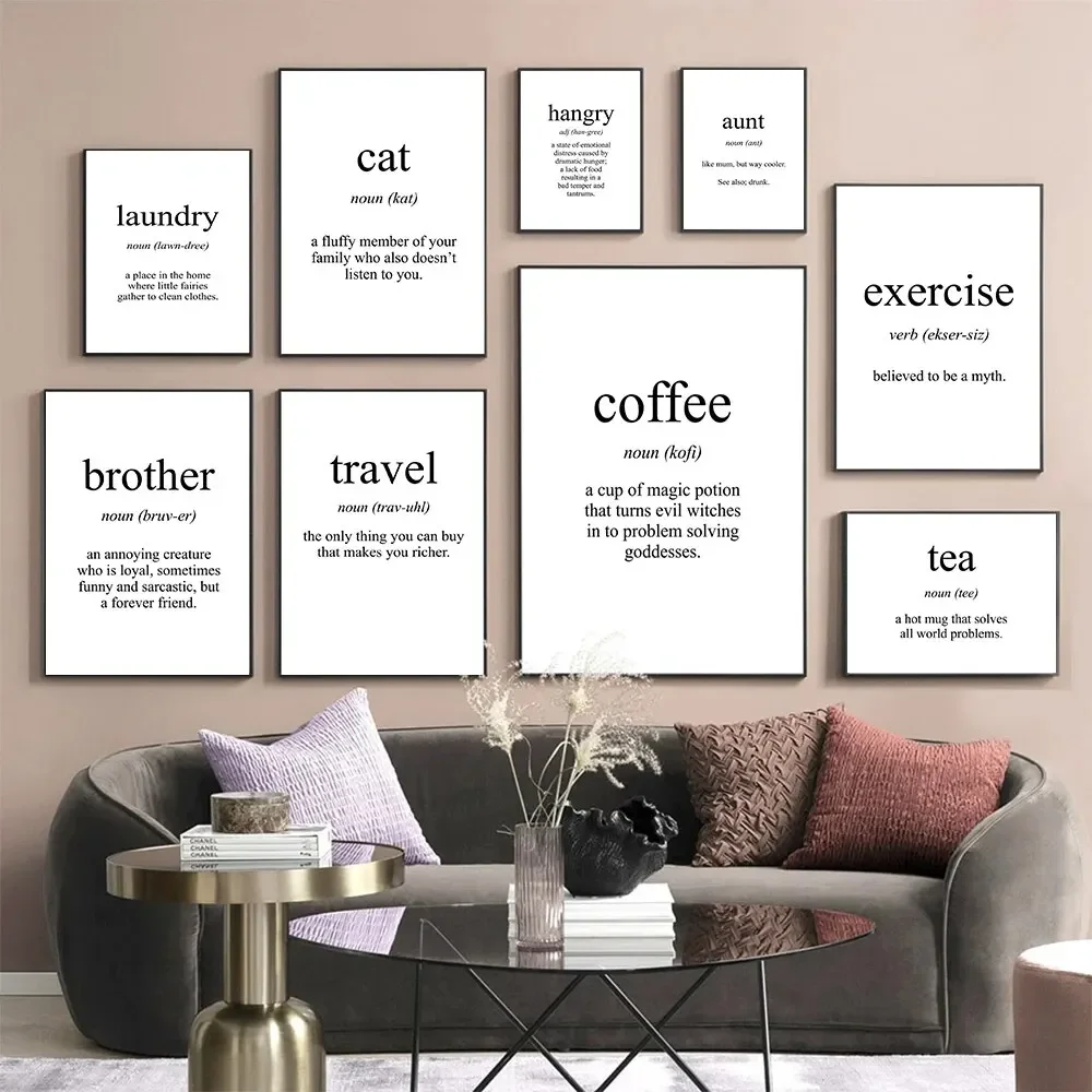 Arte de Parede em Tela com Cit - Coffee To Tea Meaning avaliação e preço