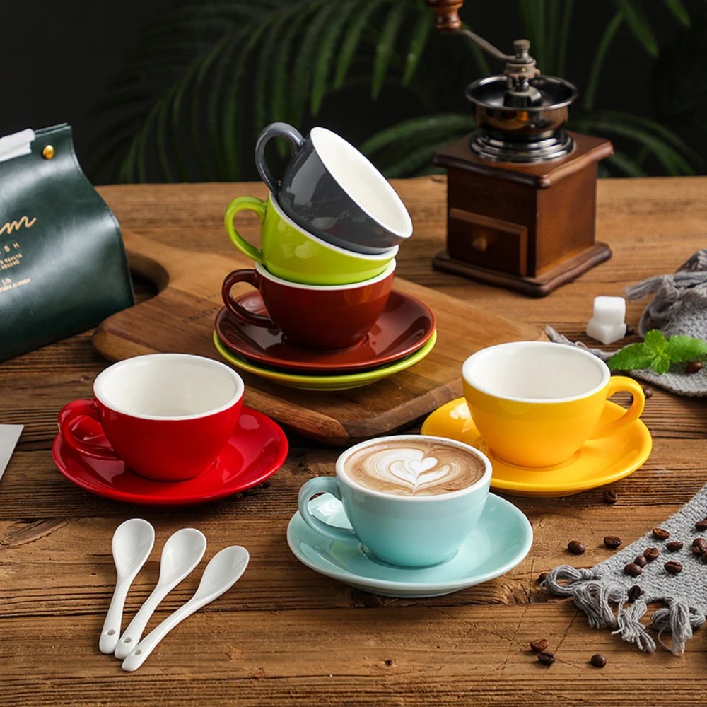 Copo de Café de 150ML com Prat - Tea Coffee Utensils avaliação e preço
