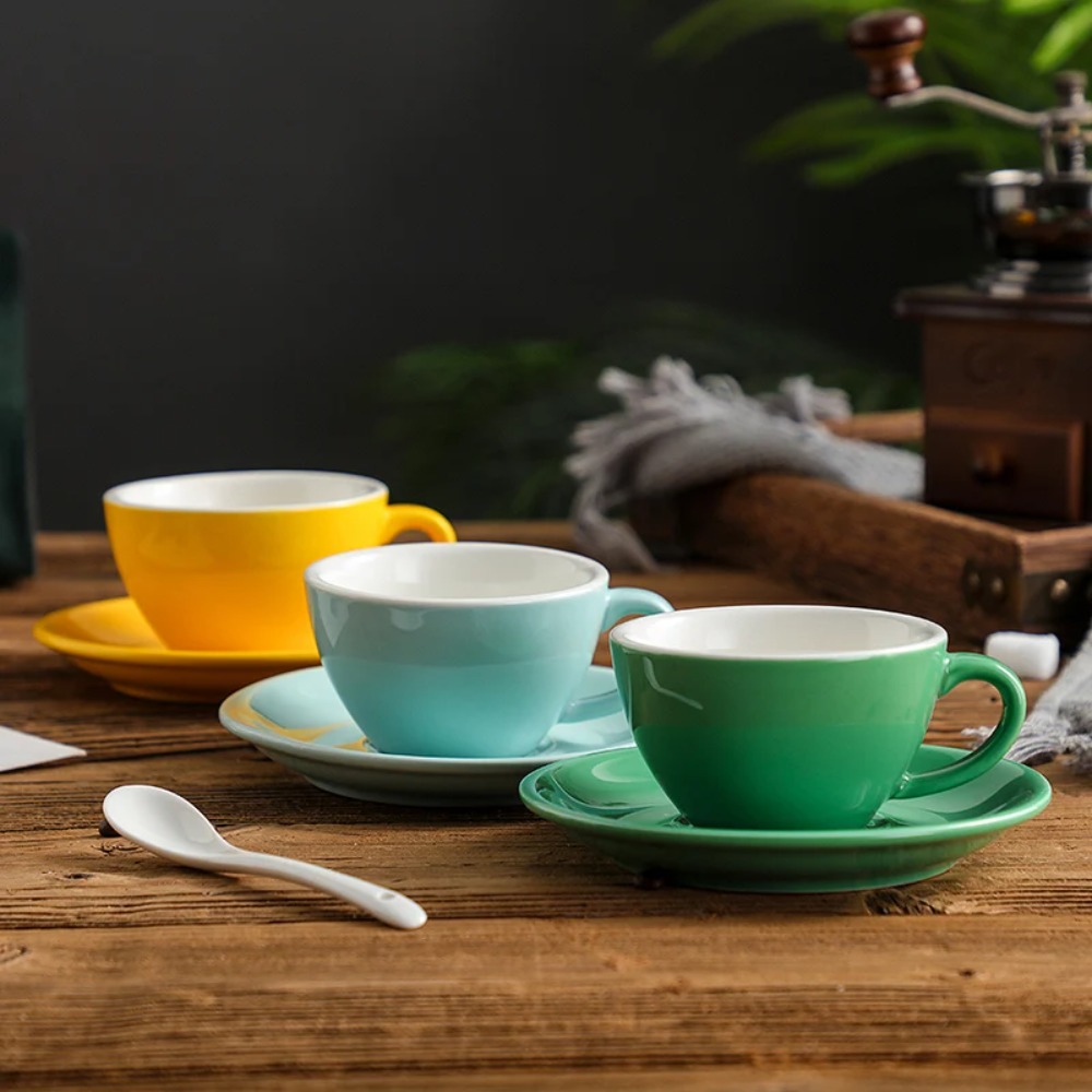 Copo de Café de 150ML com Prat - Tea Coffee Utensils avaliação e preço